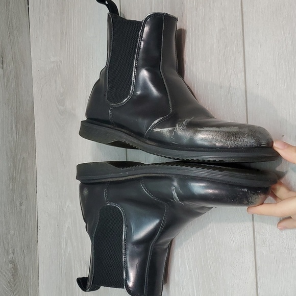 Doc Dr.Martens Womens Flora Moto Ankle Leather boots shoes sz US 8 - Picture 12 of 15